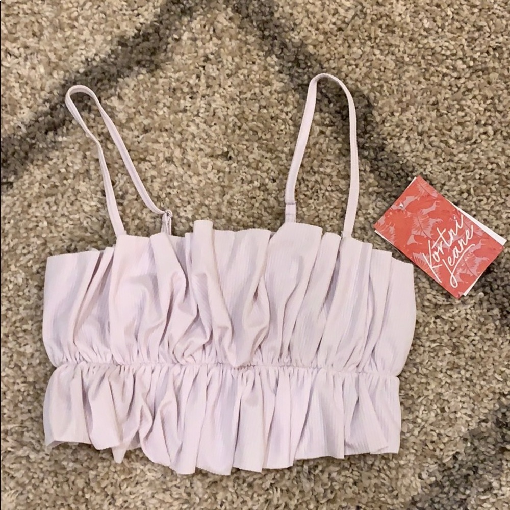 Kortni Jeane oversize ruffle top